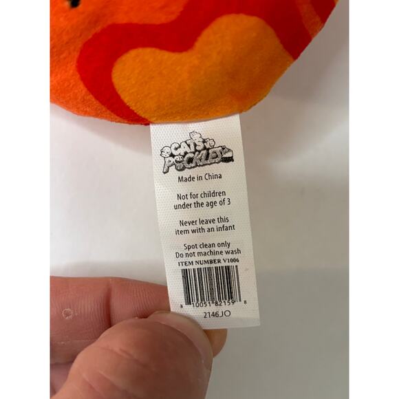 Cats vs Pickles TRI-CAT-ATOPS #399 Chonks Orange Dinosaur 6" - Picture 3 of 5